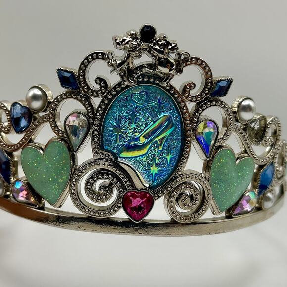 Disney Parks Cinderella Jewel Tiara Crown One Size Dress Up Fairy Tale Princess - Picture 2 of 6